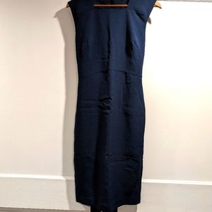 Navy pencil dress